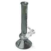 LIT GLASS 10" TALL SMOKE BUBBLE BEAKER TUBE